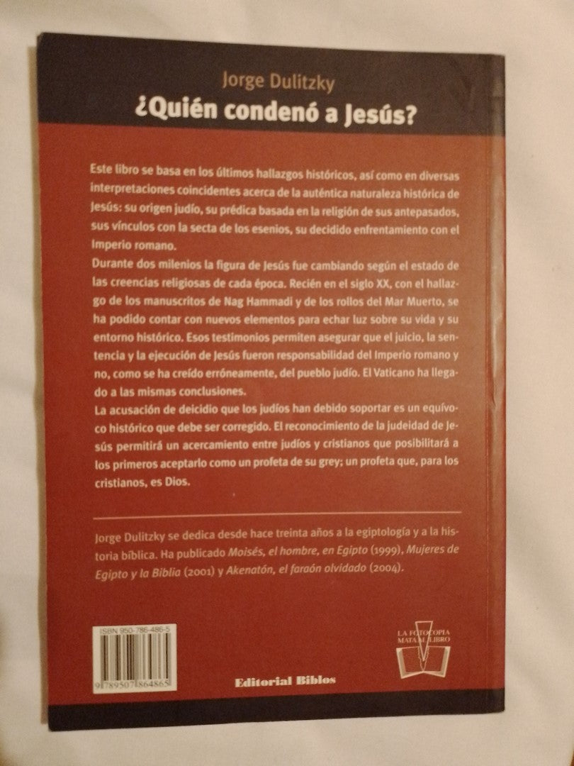 ¿quién Condenó A Jesús? / Dulitzky, Jorge