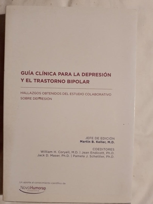Guía Clínica Para La Depresión Y Trastorno Bipolar / Keller