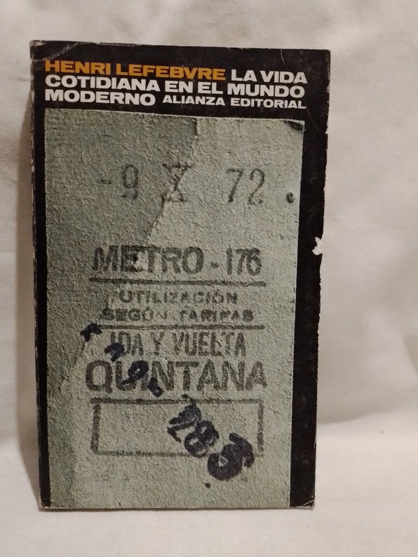 La vida cotidiana en el mundo moderno / Lefebvre, Henri