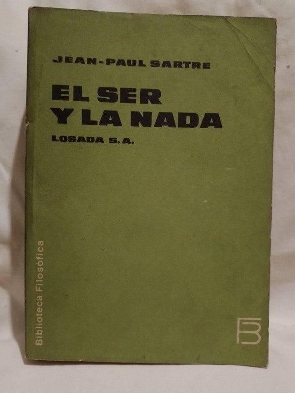 El ser y la nada / Sartre, Jean Paul