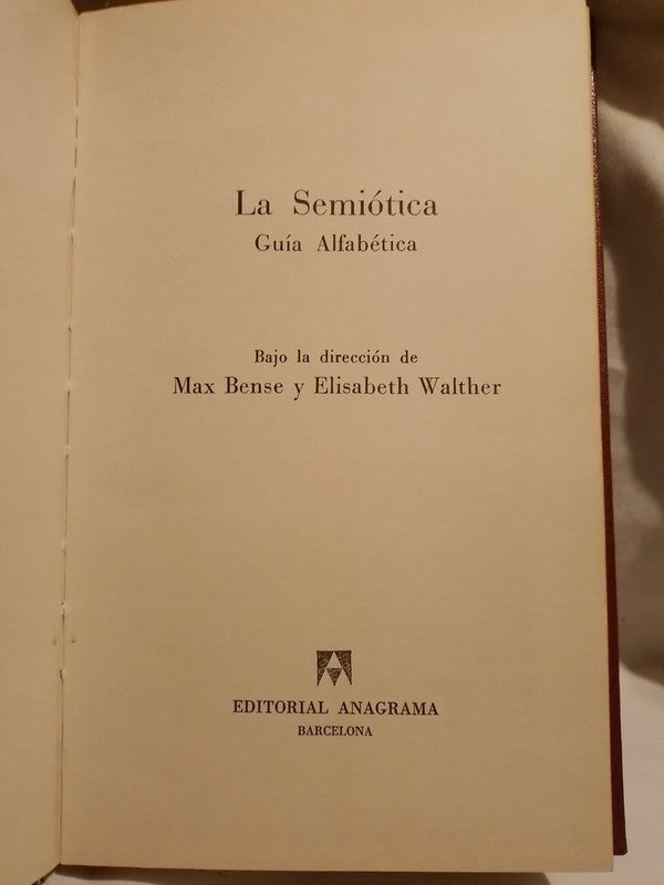 La Semiótica Guía Alfabética / Bense y Walther