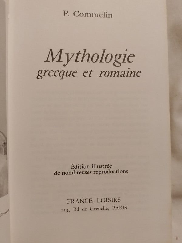 Mythologie grecque et romaine / Commelin, P.