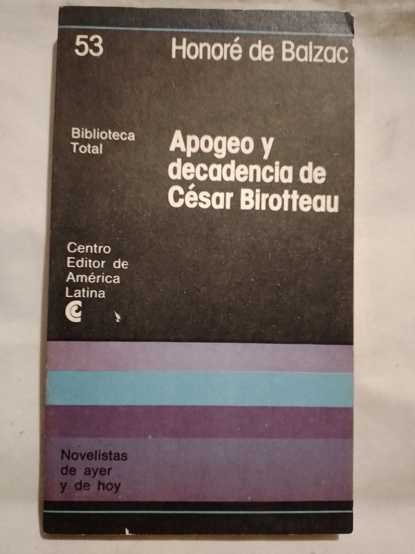 Apogeo y decadencia de César Birotteau / Balzac, Honoré de