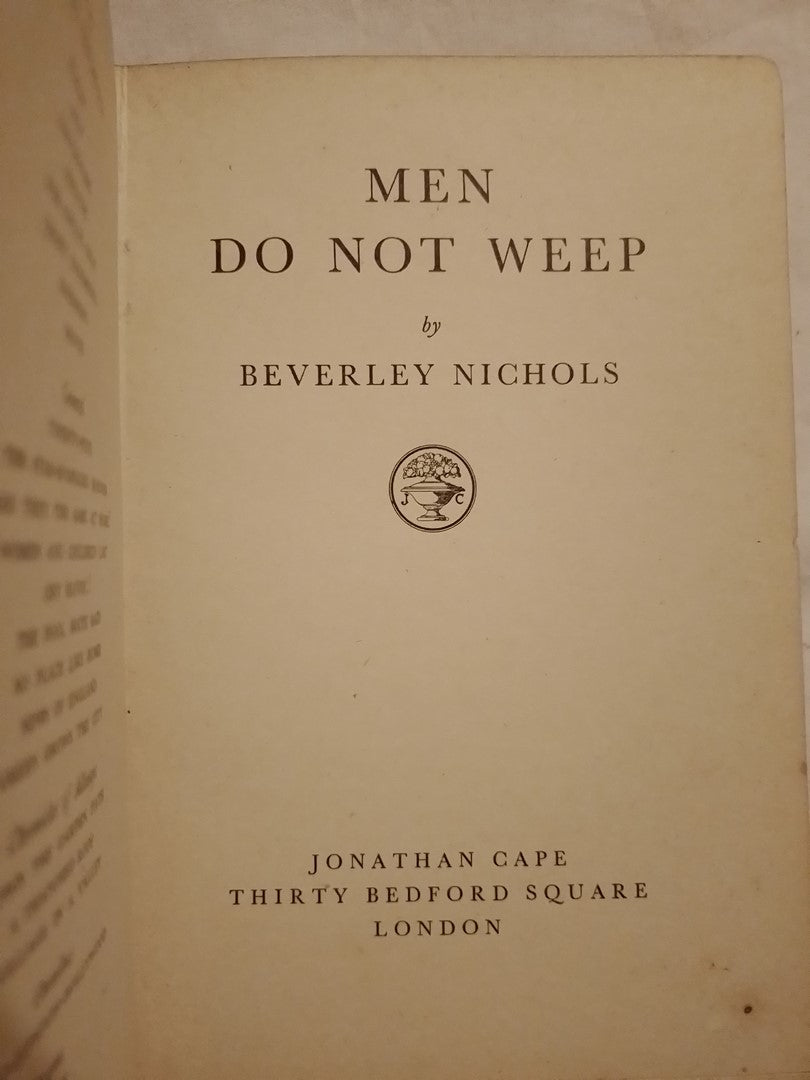 Men do not weep / Nichols, Beverly