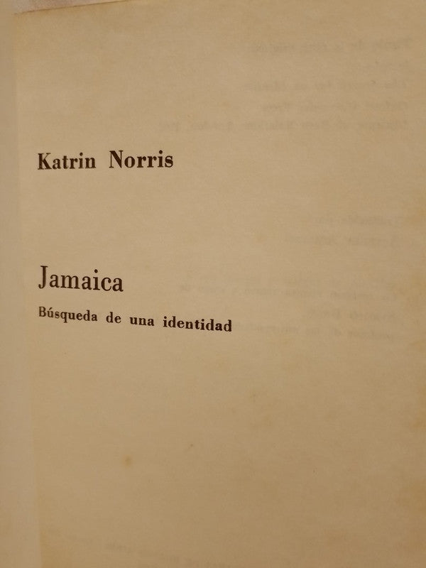 Jamaica Búsqueda de una identidad / Norris, Katrin