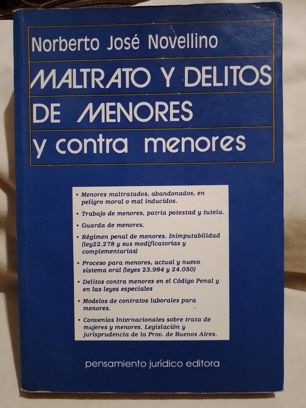 Maltrato y Delitos de Menores y contra menores / Novellino, Norberto