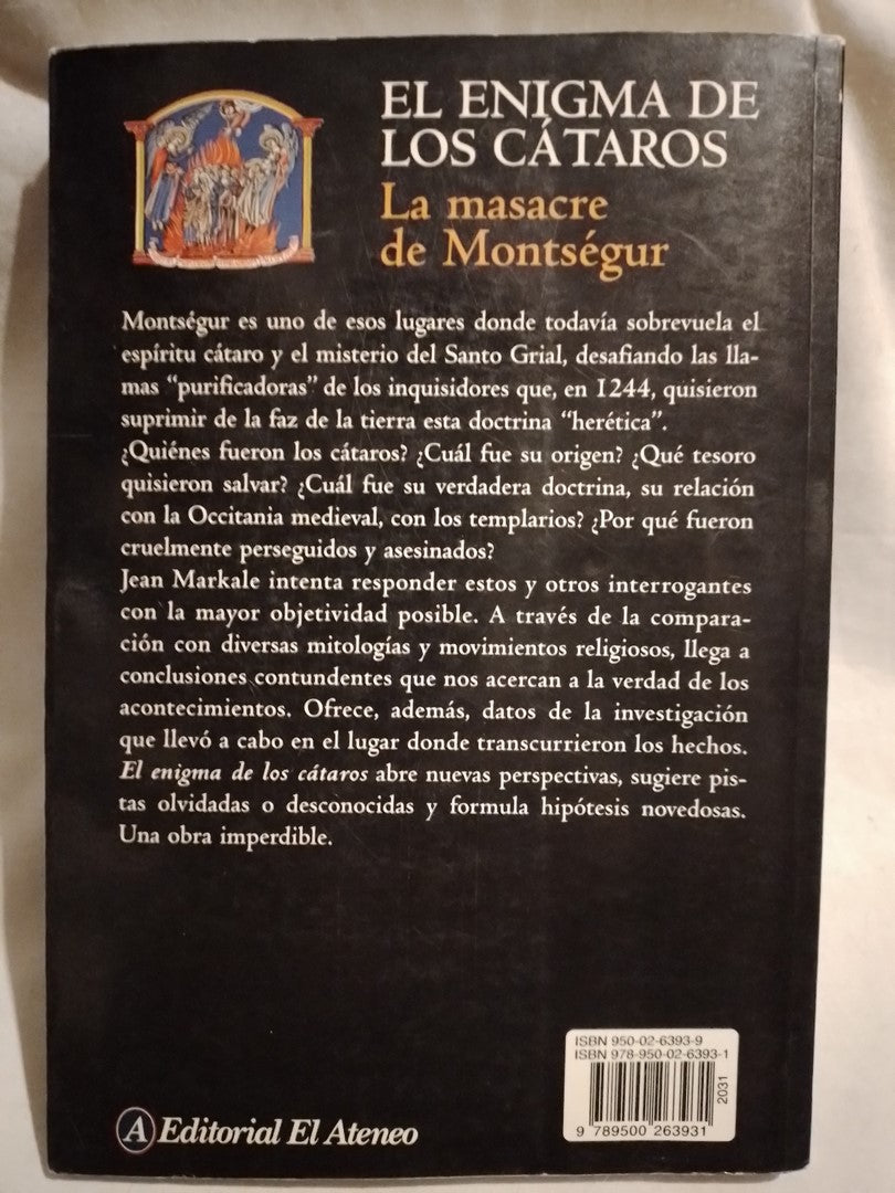 El enigma de los cátaros La masacre de Montségur Markale, Jean