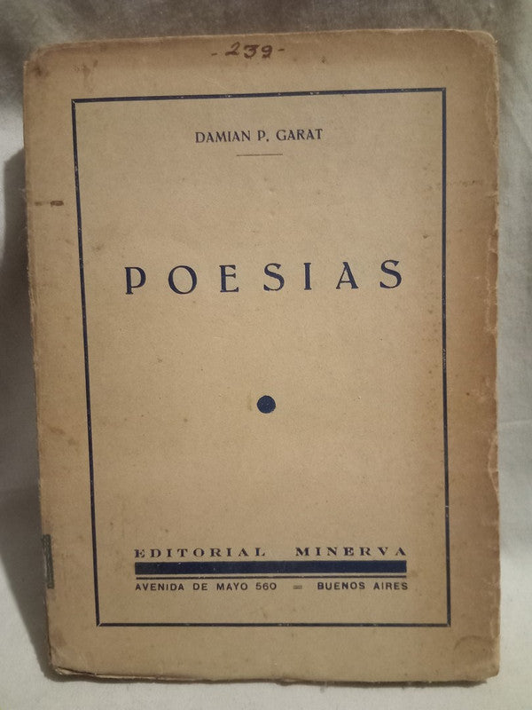 Poesías 1935-1962 Garat, Damián