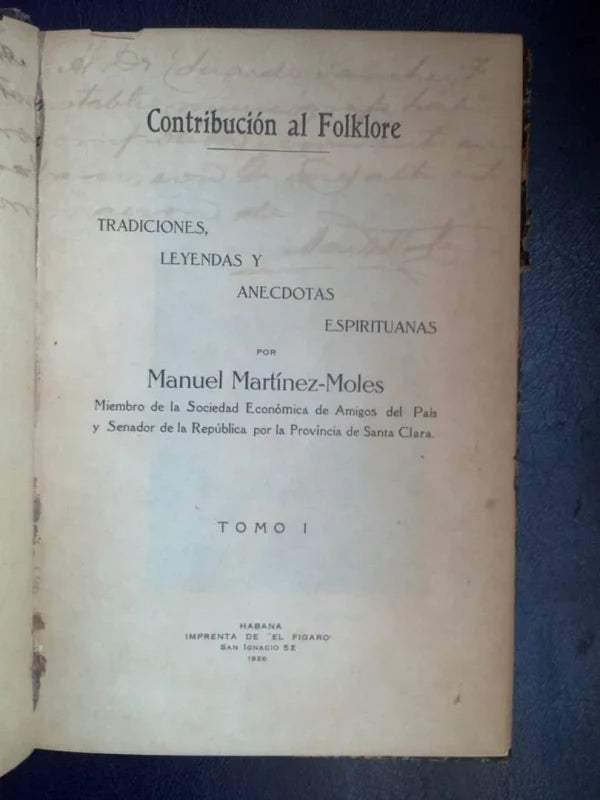 Contribución Folklore Tradiciones Leyendas T1 Martínez-moles