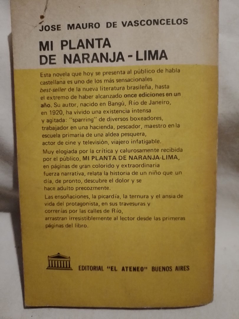 Mi planta de naranja-lima / Vasconcelos, José Mauro de (Saldo)