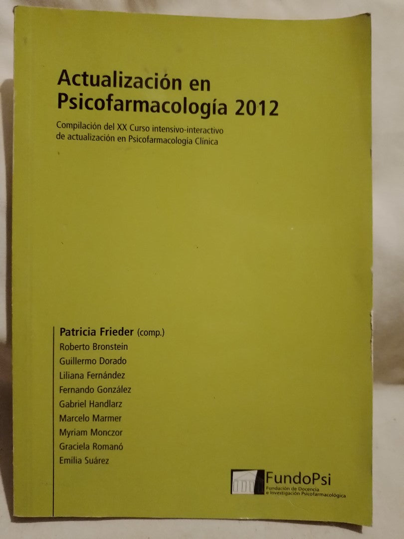 Actualización en farmacología 2012 / Frieder (Saldo)