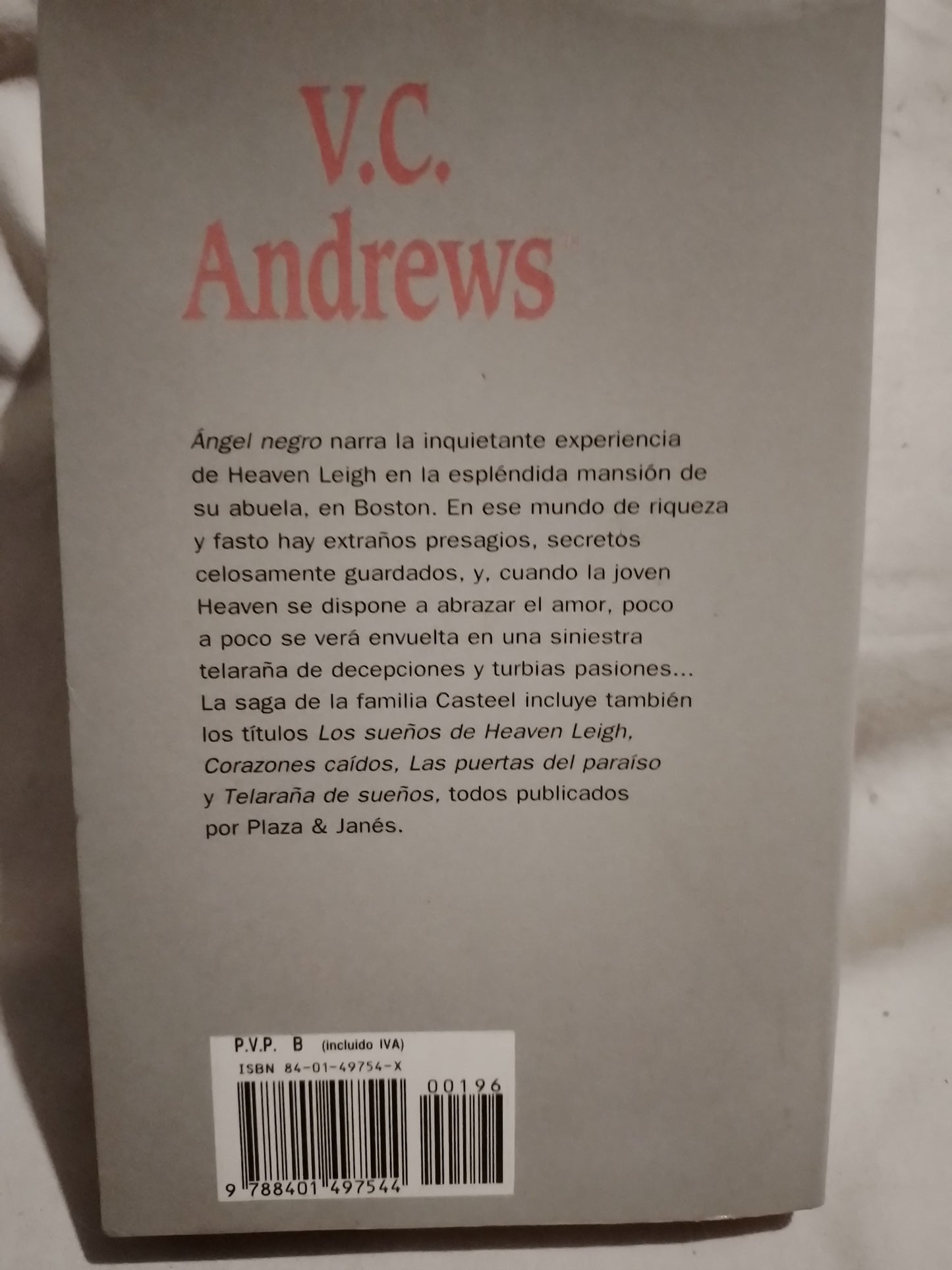 Ángel negro / Andrews, V.C. (Saldo)
