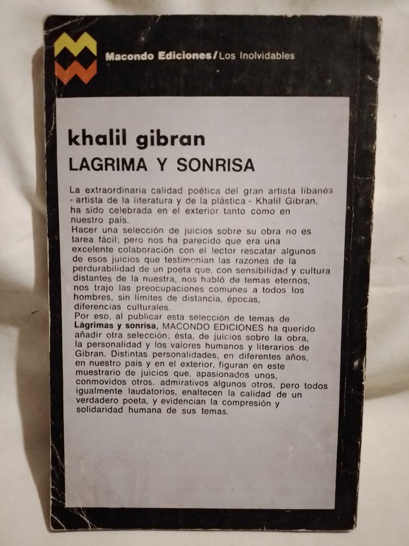 Lágrima y sonrisa / Gibran, Khalil (Saldo)