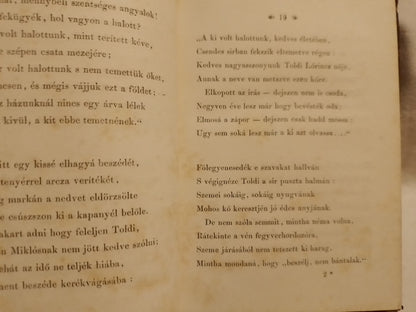 Toldi / Toldi Estéje  2 tomos Költöi Beszély- Arany Janos Pest 1854