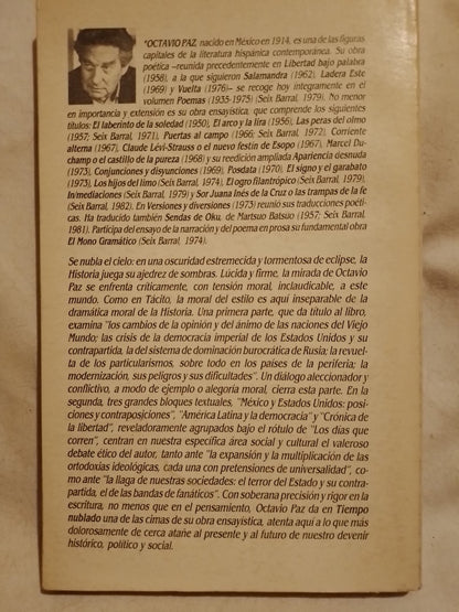 Tiempo nublado / Paz, Octavio