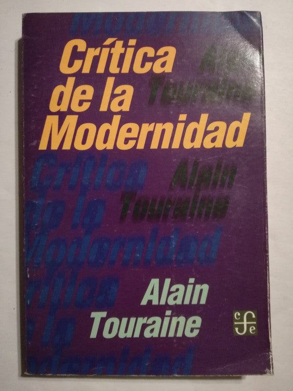 Crítica De La Modernidad Touraine, Alain