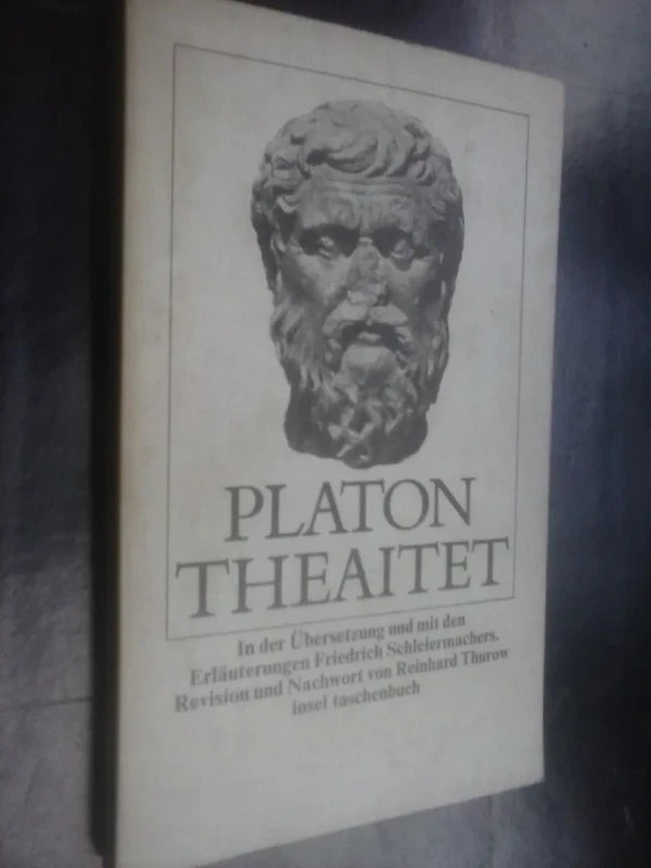 Theaitet -  Platon   (el Teeteto En Alemán)