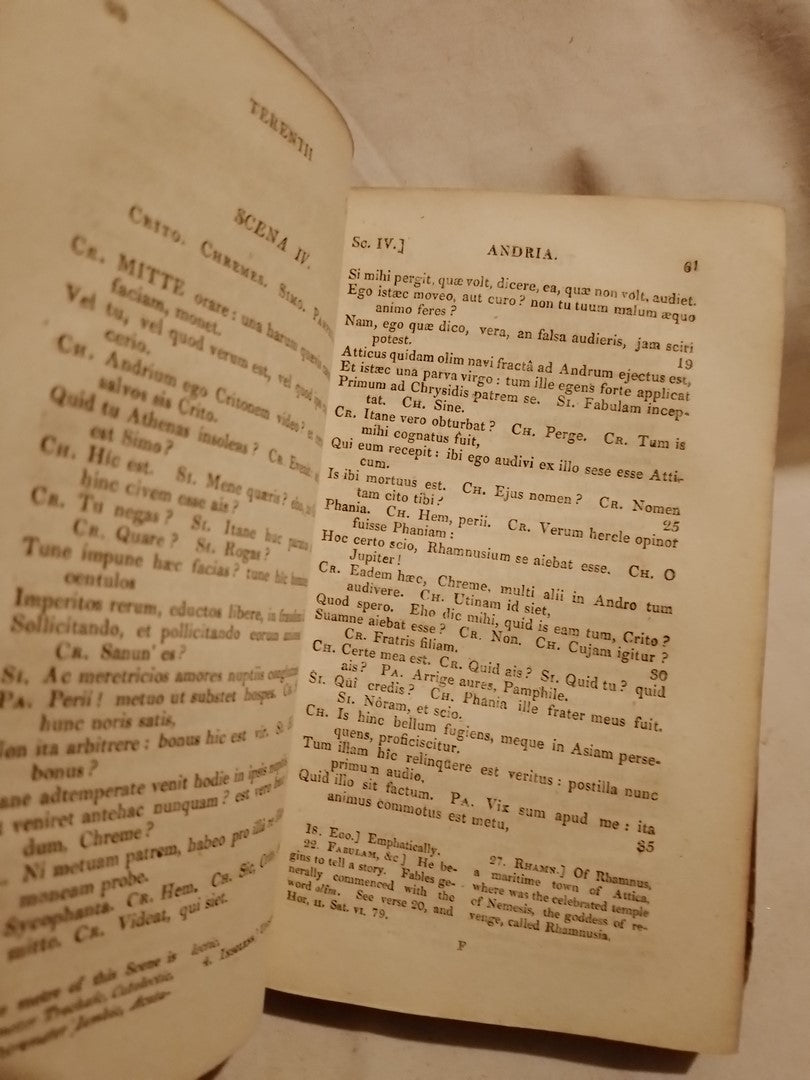 Carthaginiensis Afri Comediae Sex. Textum Recensuit - Terencio, Plubio (Publii Terentii) - Hickle - 1818
