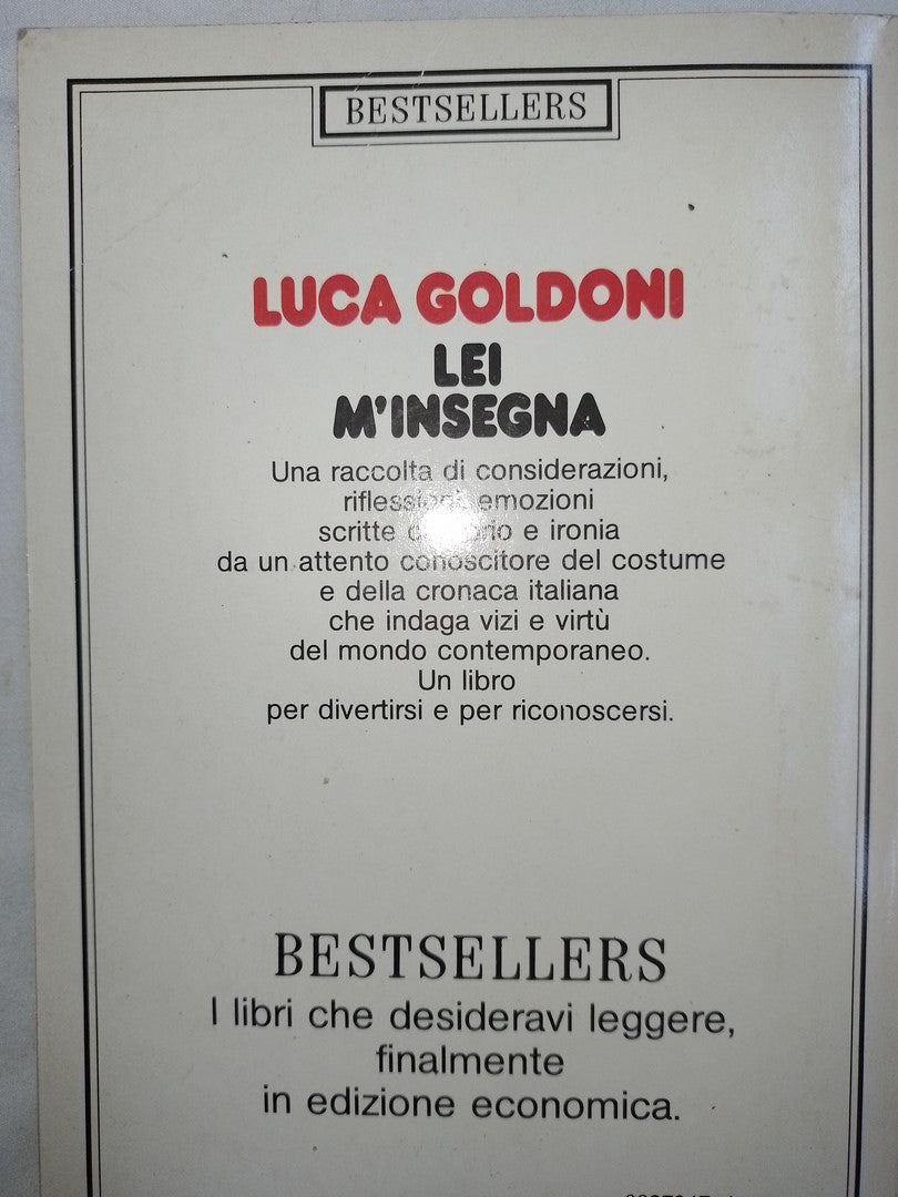 Lei M'insegna / Goldoni, Luca