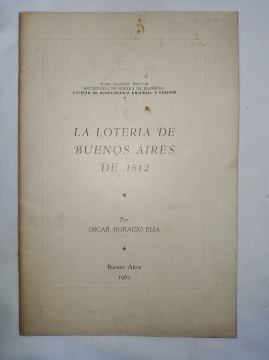 La Lotería De Buenos Aires De 1812