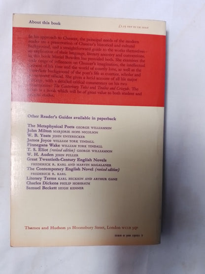 A Reader's Guide To Geoffrey Chaucer / Bowden, Muriel