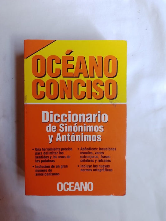 Diccionario De Sinónimos Y Antónimos Océano Conciso