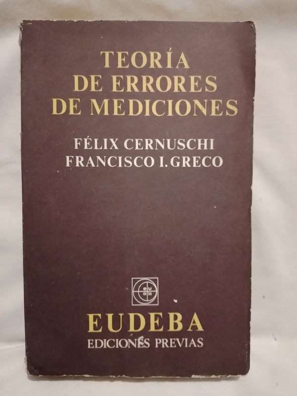 Teoría de errores de mediciones / Cernuschi & Greco