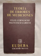 Teoría de errores de mediciones / Cernuschi & Greco
