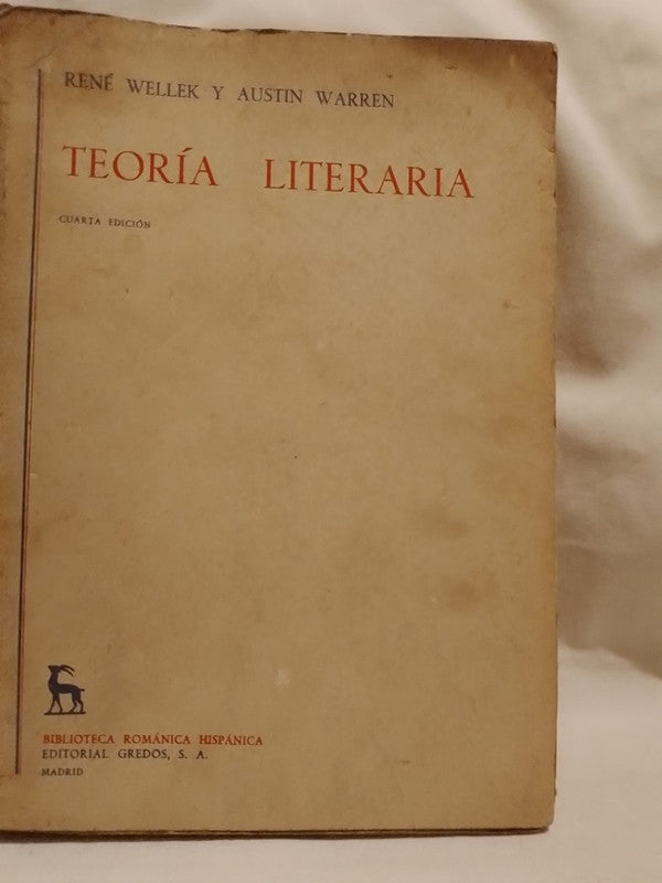 Teoría Literaria / Wellek & Warren