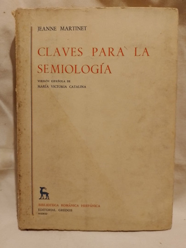 Claves para la semiología / Martinet, Jeanne