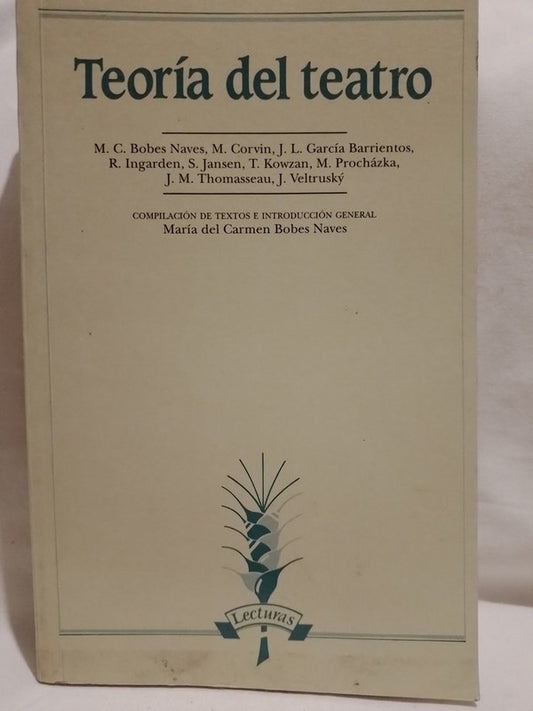 Teoría del teatro / Bobes Naves, Corbin, García Barrientos y otros