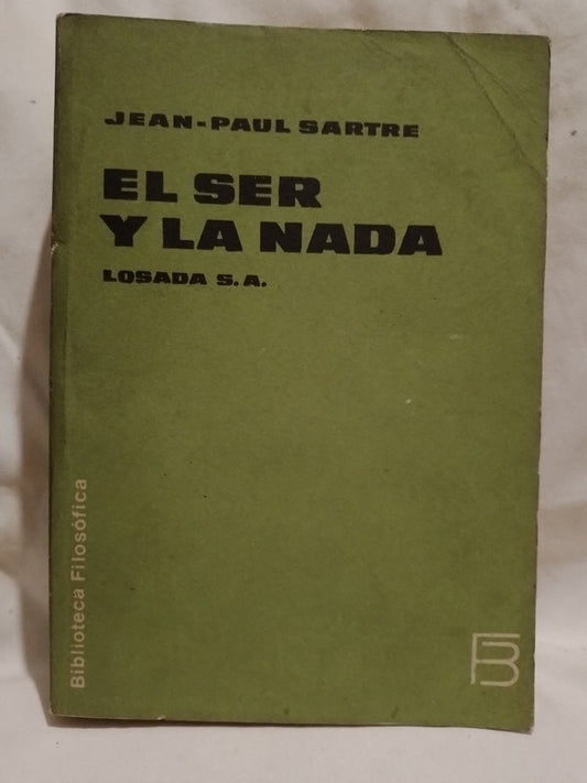 El ser y la nada / Sartre, Jean  Paul
