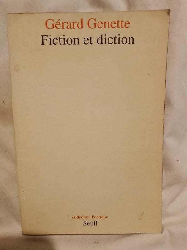 Fiction et diction / Genette, Gérard