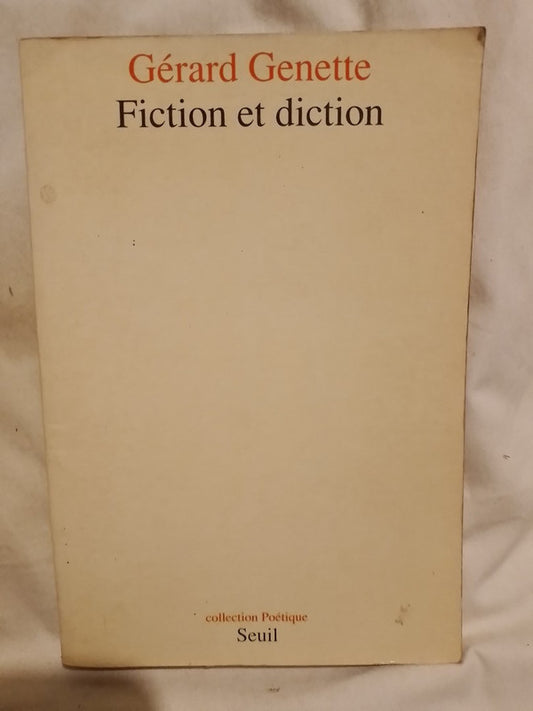 Fiction et diction / Genette, Gérard