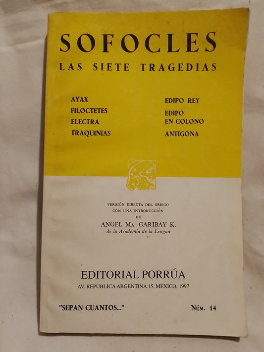 Las siete tragedias / Sófocles