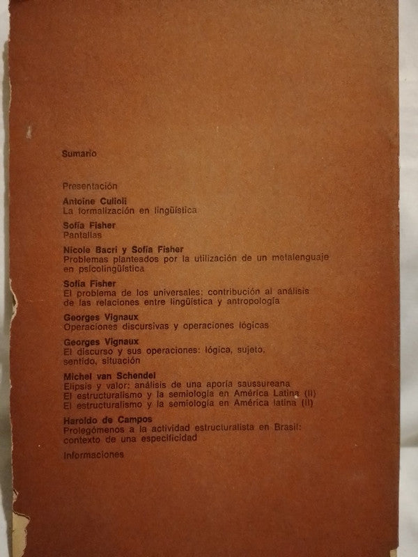 Revista Lenguajes Año 2 Nº 3 Abril de 1976 / Asociación Argentina de Semiótica