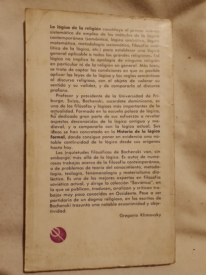 La lógica de la religión / Bochenski, J.M.