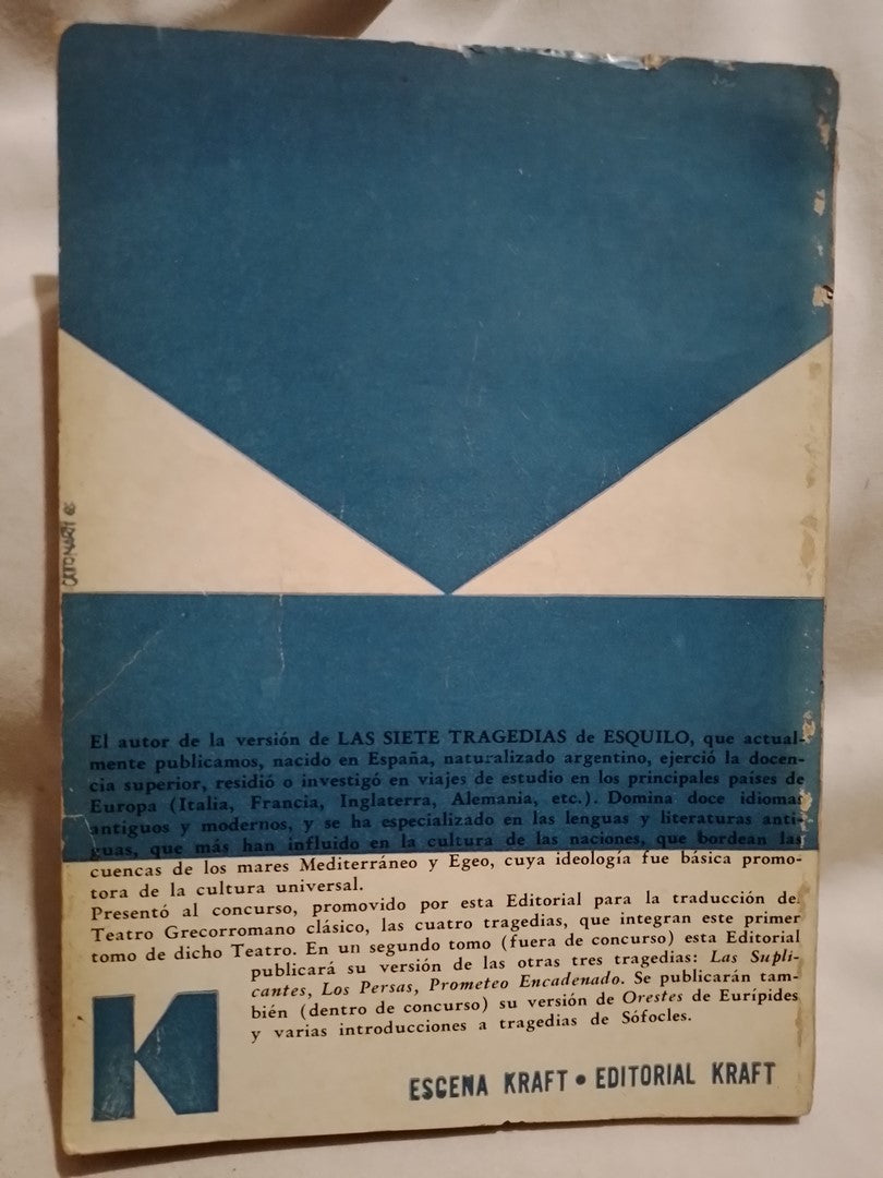 Agamenon Las Coeforas Las Eumenides Siete contra Tebas - Esquilo