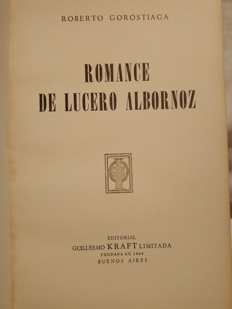 Romance de Lucero Albornoz - Gorostiaga