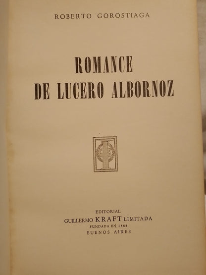 Romance de Lucero Albornoz - Gorostiaga