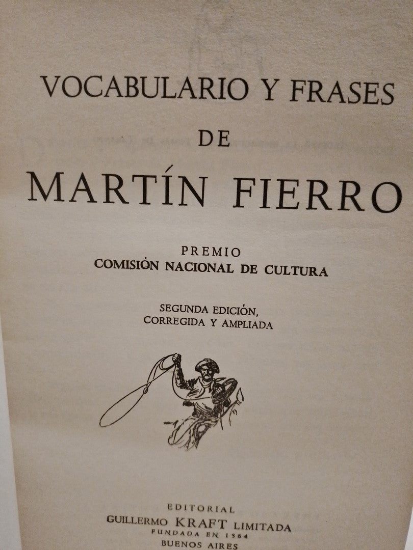 Vocabulario y frases de Martín Fierro - Francisco Castro