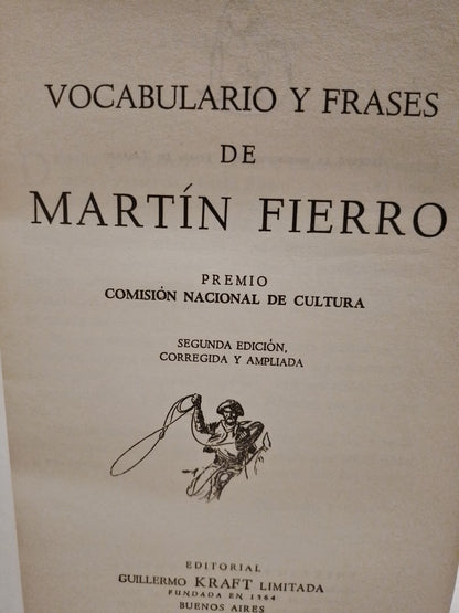 Vocabulario y frases de Martín Fierro - Francisco Castro