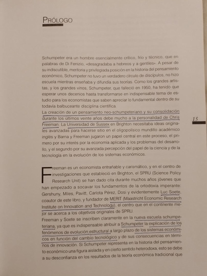 Cambio tecnológico y empleo Una estrategia para el siglo XXI / freeeman & Soete