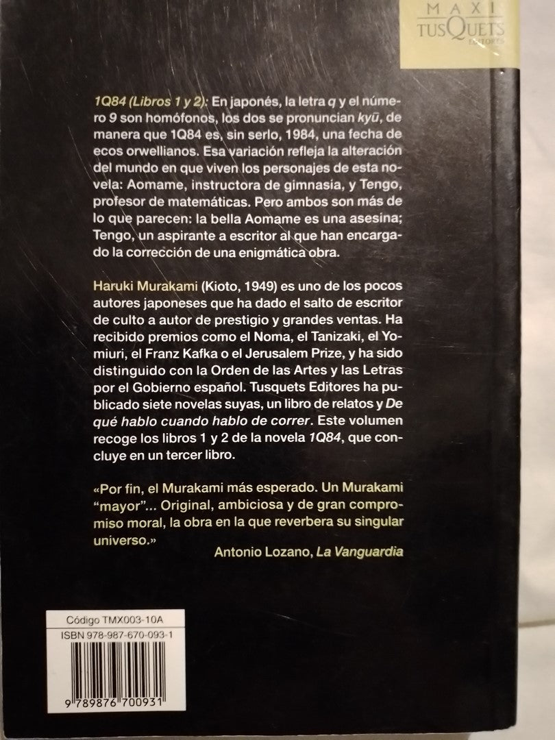1Q84 Libros 1 y 2 / Murakami, Haruki