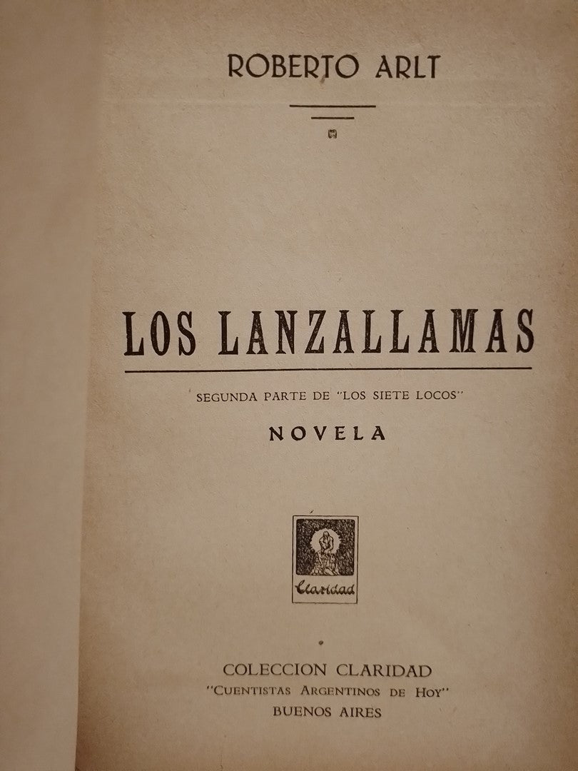 Los lanzallamas / Arlt, Roberto