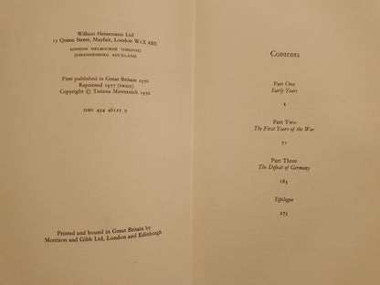 Tatiana Five passports in a shifting Europe / Metternich, Tatiana