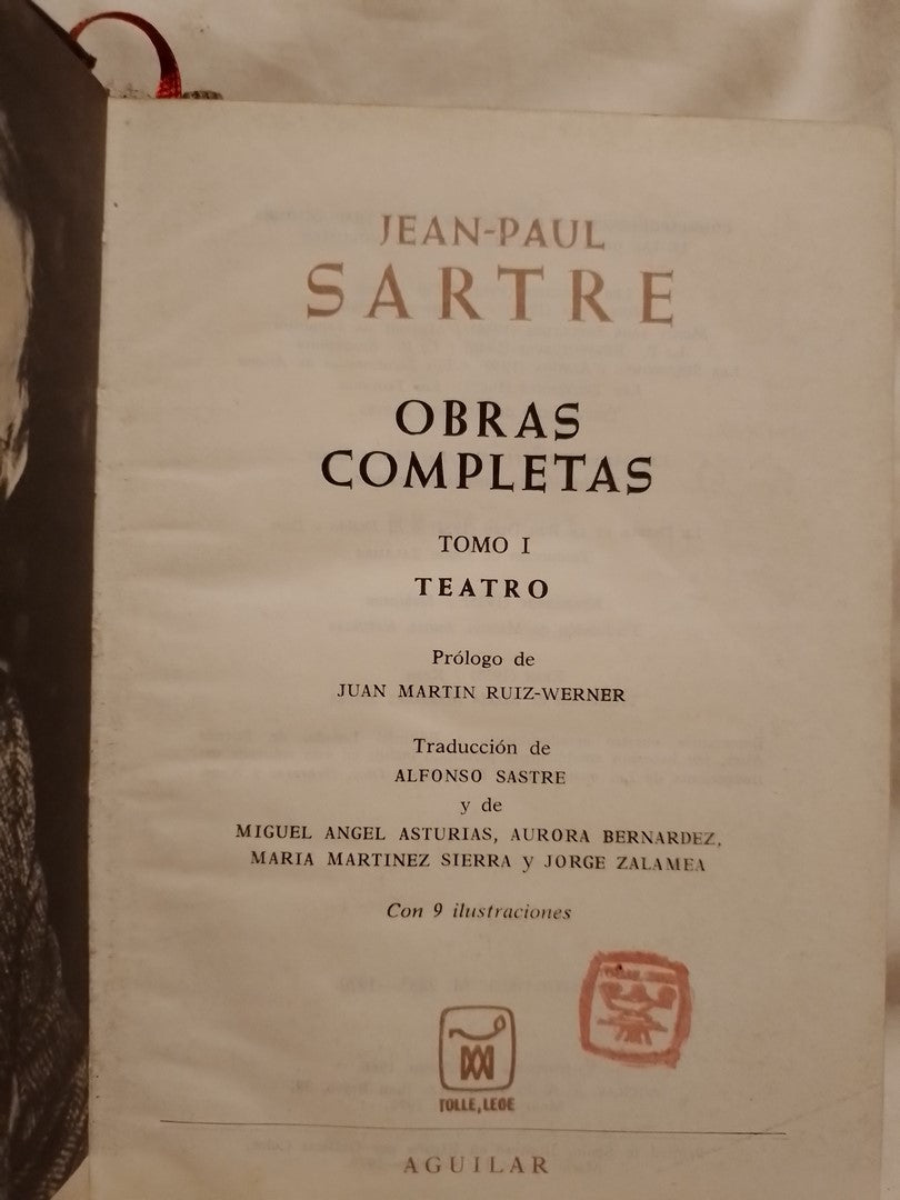 Obras completas 1 Teatro / Sartre, Jean Paul