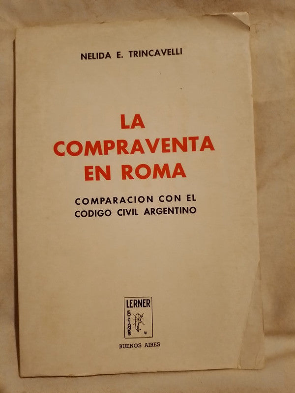 La compraventa en Roma / Trincavelli