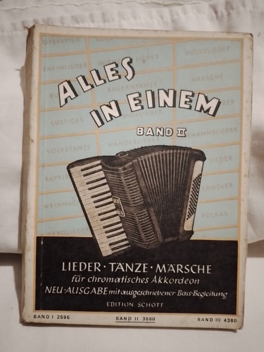 Alles in Einem Band IILieder Tanze marsche für chromatisches akkordeon / Lutz, Draths