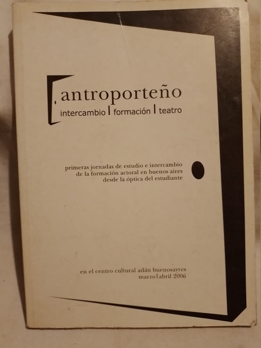Antroporteño Jornadas de formación actoral Varios